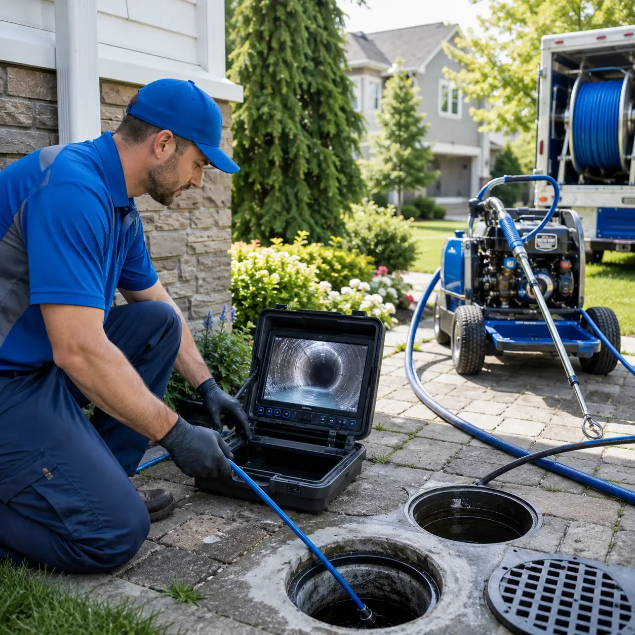 Outdoor drain cleaning professionals serving Lyons, IN