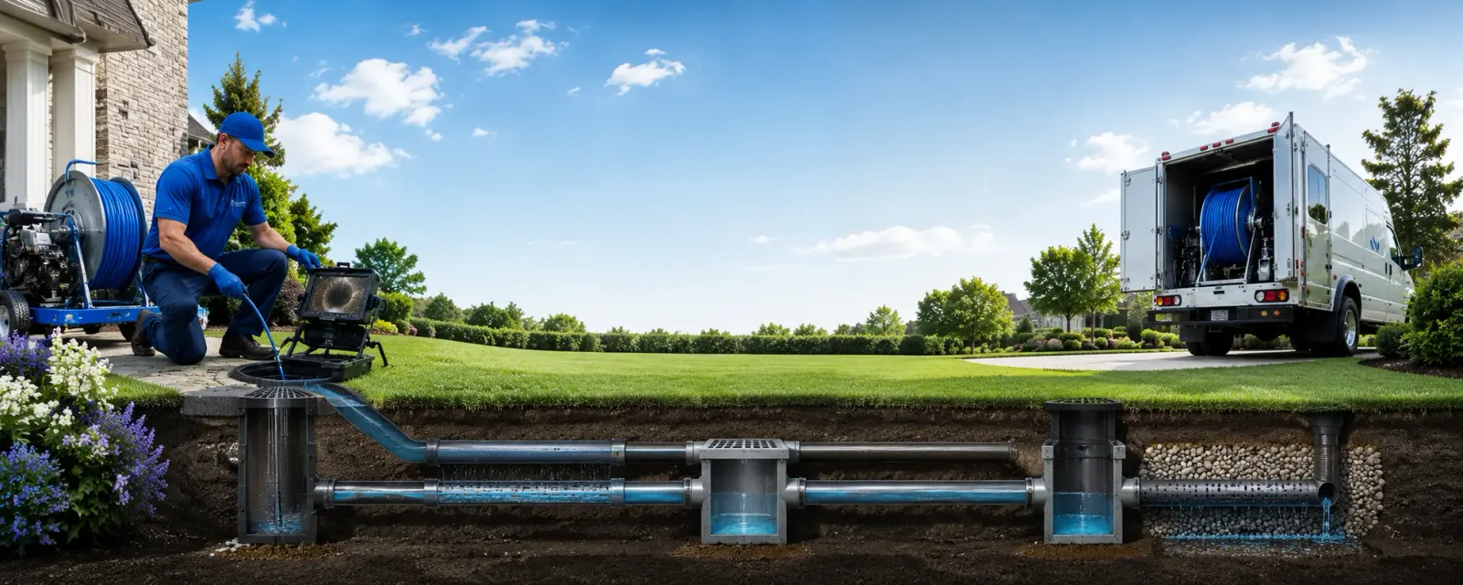 Outdoor drain cleaning information for Lyons, IN